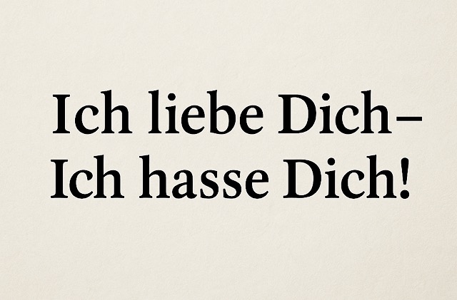 „Ich liebe Dich - ich hasse Dich!“